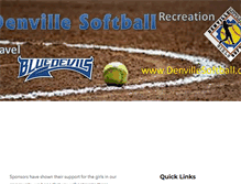 Tablet Screenshot of denvillesoftball.org